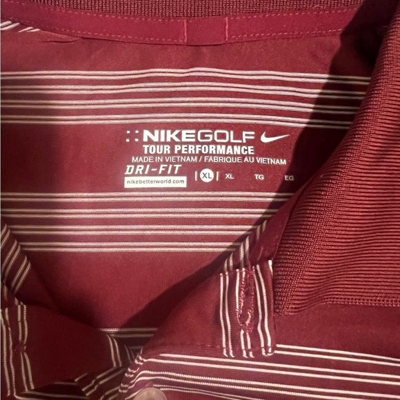Men's Nike Golf Tour Performance Dri-Fit Collared Shirt | XL - Picture 2 of 2
